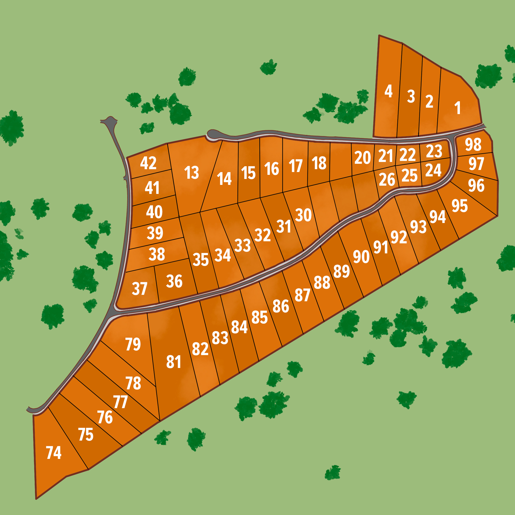 Win Vue Estates Map